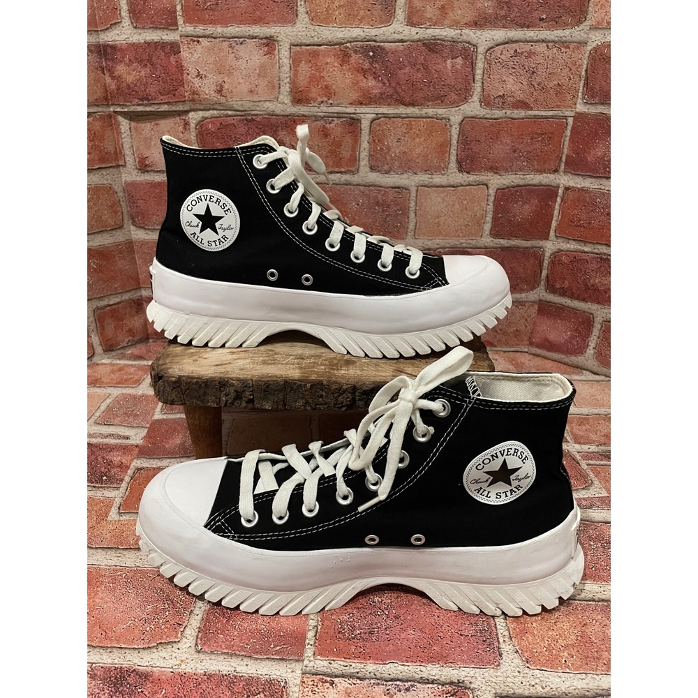 Converse Chuck Taylor All Star Lugged 2.0 High Top Black White A00870C Mens 8.5